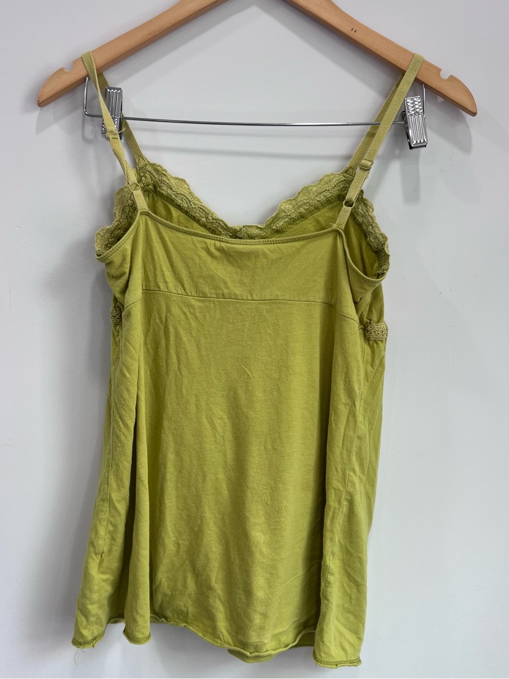 Mossimo Supply Co. Olive Lace-Trim Camisole with Front Tie - Picture 6 of 8